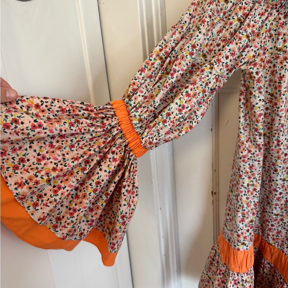 Silvia Tcherassi Pescali Off-Shoulder Floral Mini Dress Size small - Picture 5 of 11